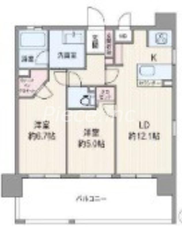 シティライフ新大阪ラブニール(2LDK/7階)の間取り写真
