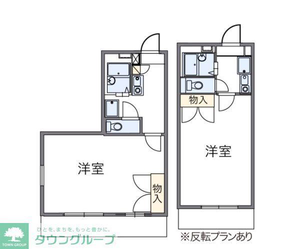 レオパレス葵第2(1K/2階)の間取り写真