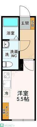 リベルテ(ワンルーム/1階)の間取り写真