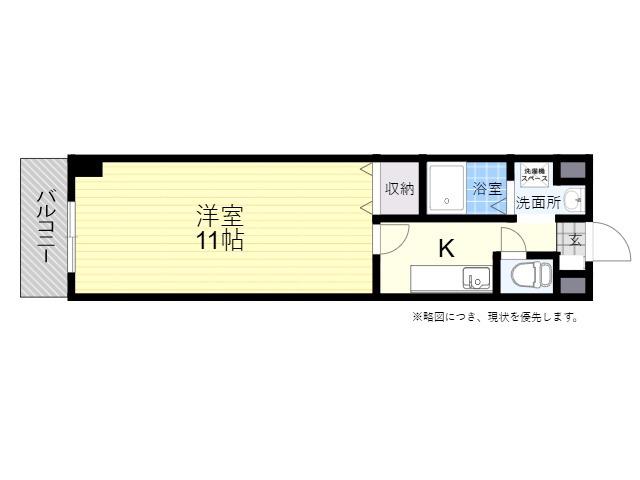 新町ASマンション(1K/2階)の間取り写真