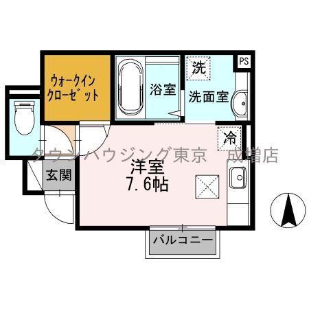 セイ・フィオーレA(ワンルーム/1階)の間取り写真