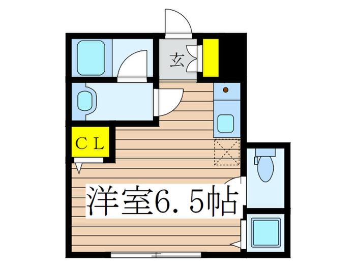 VIOLET HILLS柳沢(ワンルーム/1階)の間取り写真