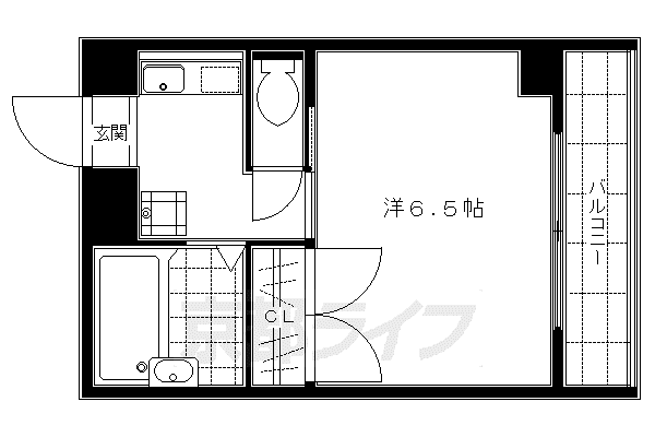 ハートランド227(1K/3階)の間取り写真