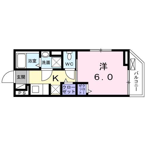 Y・S 中野坂上(1K/2階)の間取り写真