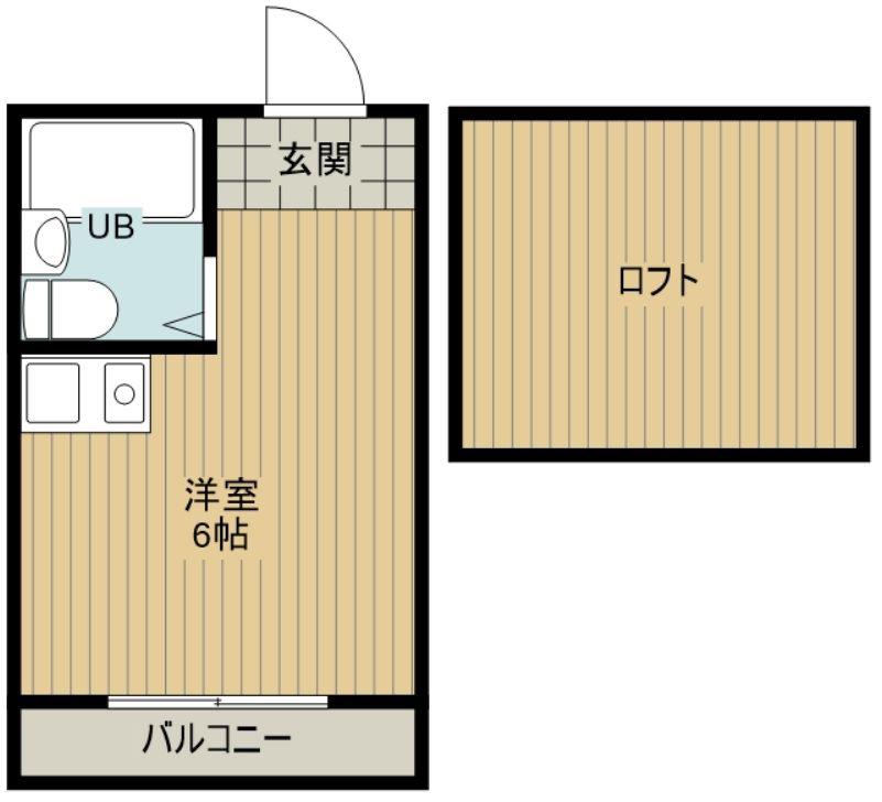 ビラハラジュク(ワンルーム/1階)の間取り写真