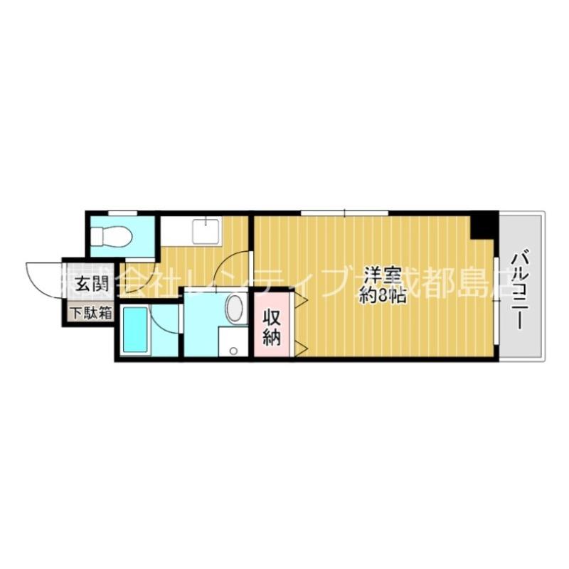 ETUDE桜ノ宮(1K/6階)の間取り写真