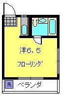 ダイヤハイツ(ワンルーム/2階)の間取り写真