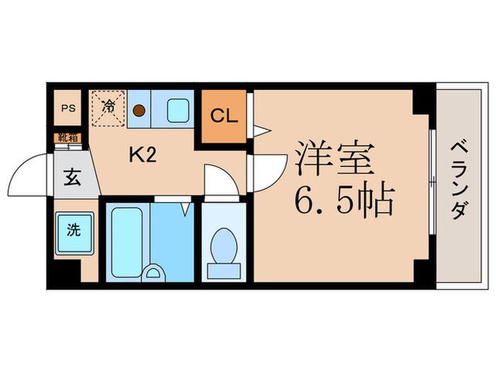 APT小野(1K/2階)の間取り写真