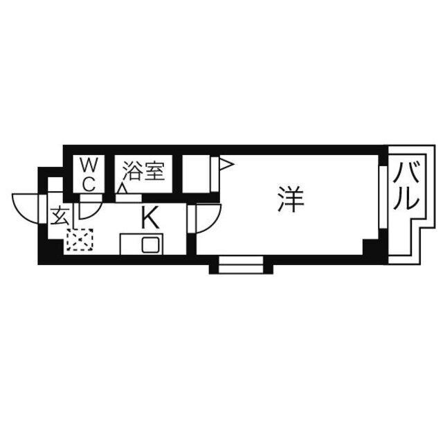 BASIC 2000(1K/4階)の間取り写真