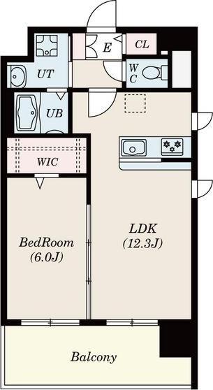 S-FORT大須観音(1LDK/7階)の間取り写真