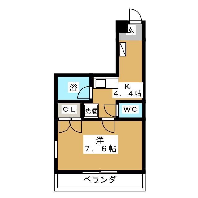 クレオ舞浜(1K/1階)の間取り写真