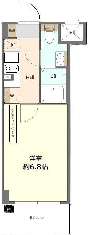 GRASTRA NAKANO(1K/1階)の間取り写真