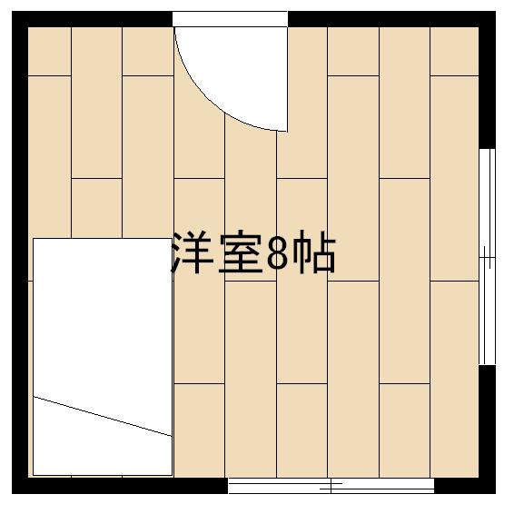 アンジェ五本木(1LDK/3階)の間取り写真