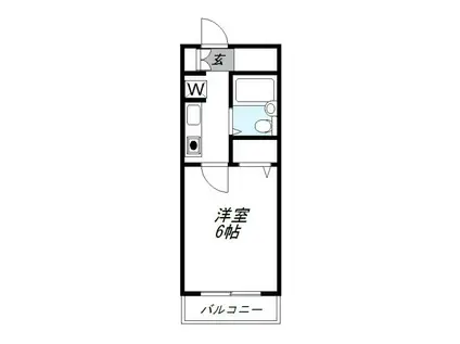 ハイツアオキ第3(1K/5階)の間取り写真