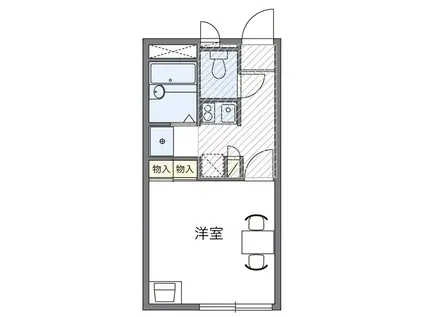 アルメリア(1K/1階)の間取り写真
