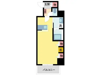 ソラシア宝塚(ワンルーム/4階)の間取り写真