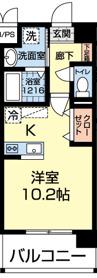 LINABELL(ワンルーム/7階)の間取り写真