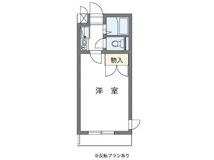 つくばエクスプレス つくば駅 徒歩84分 3階建 築30年(ワンルーム/1階)の間取り写真
