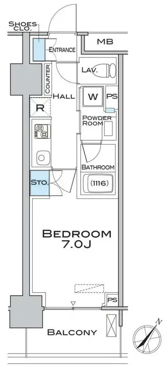 MFPRコート武蔵小山 9階階 間取り