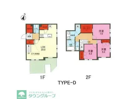 凛樹OFFEN(3SLDK/2階)の間取り写真