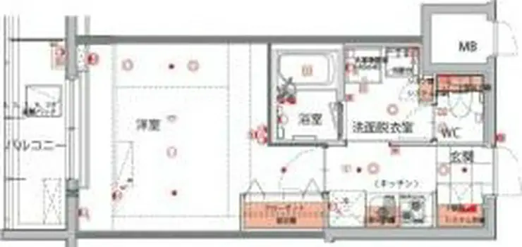 ハーモニーレジデンス菊川ステーションフロント 8階階 間取り