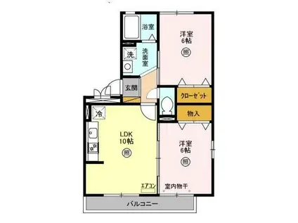 コンフォール(2LDK/3階)の間取り写真
