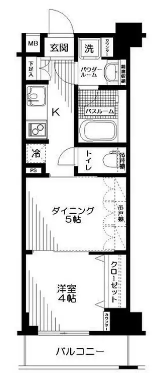 日神デュオステージ浅草三筋 13階階 間取り