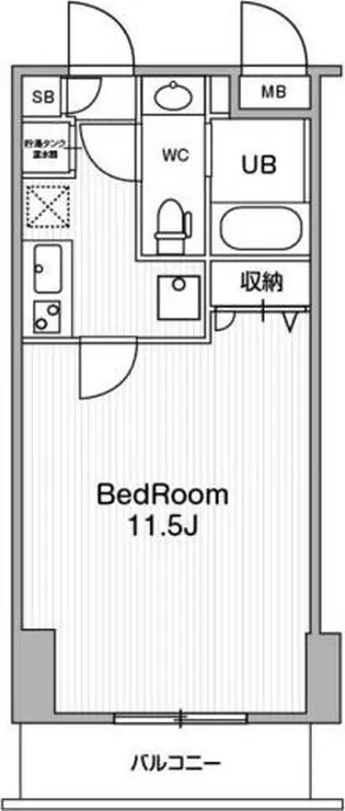 アーバンフラッツ池袋プレミアム 21階階 間取り