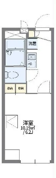 レオパレスウィスタリア 2階階 間取り