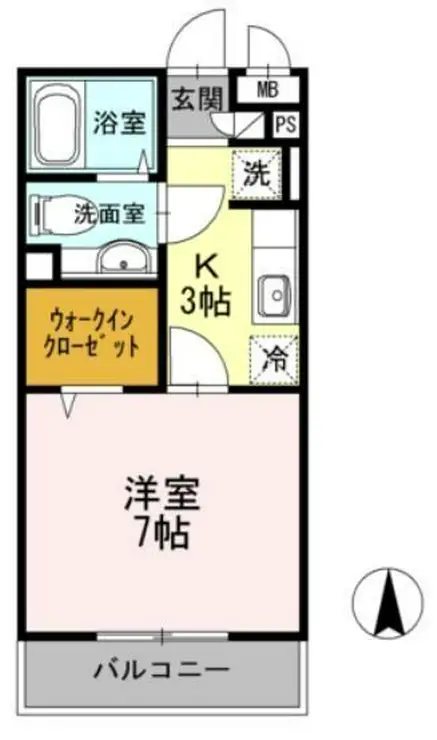コモド元住吉 3階階 間取り