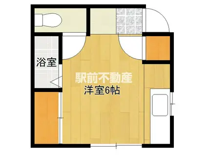 シティメイト大和(ワンルーム/1階)の間取り写真