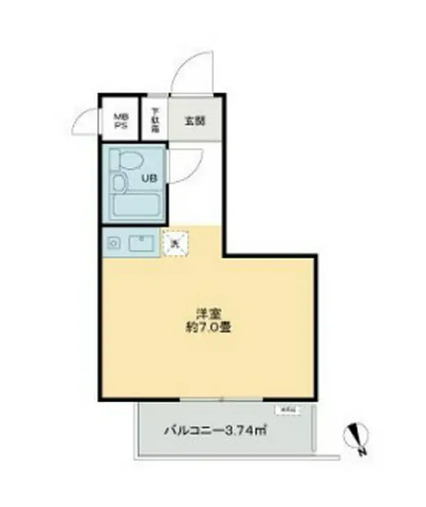 ライオンズマンション西新宿第7 9階階 間取り