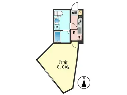 レピュア青砥レジデンス(1K/4階)の間取り写真