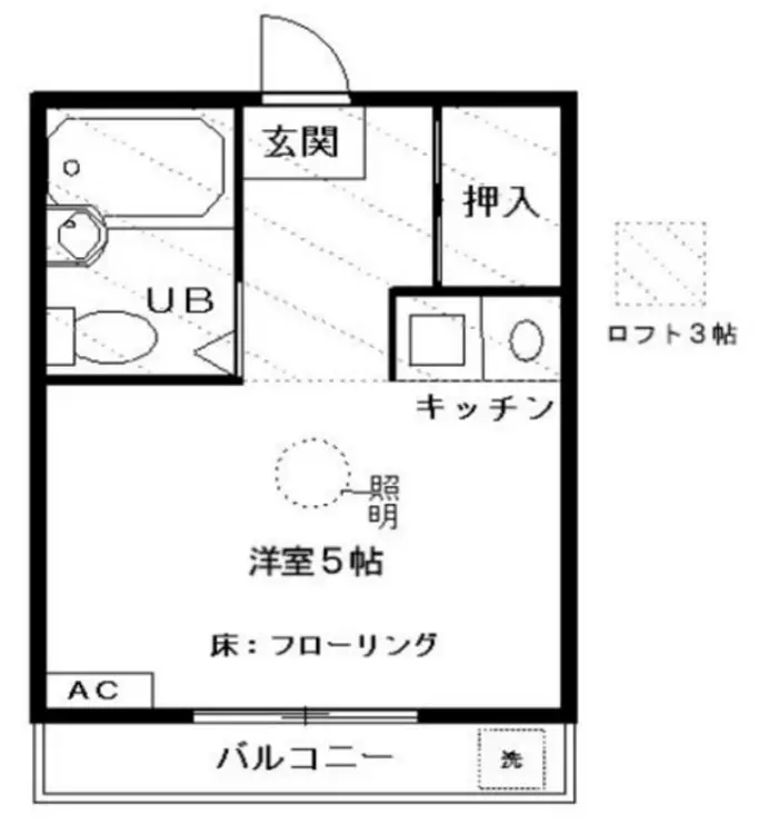 ラスール・イナIII 2階階 間取り