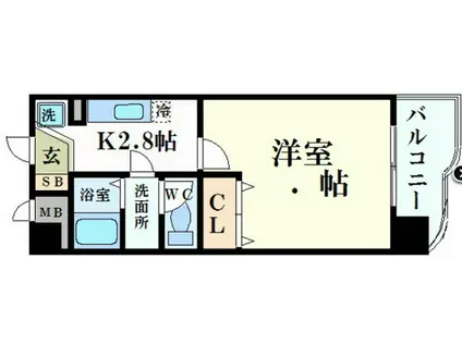 MARIONETTE XVI(1K/4階)の間取り写真