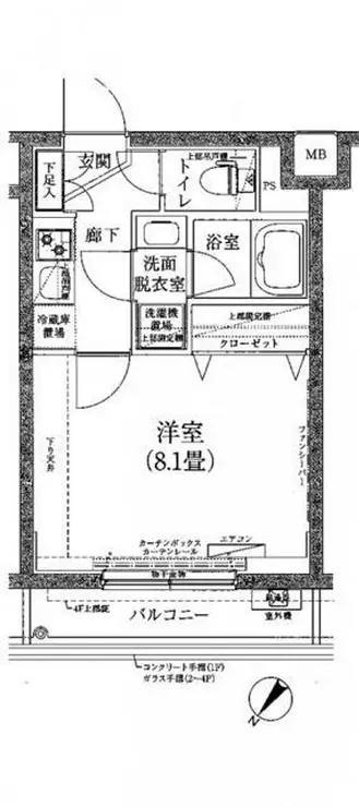 ティモーネ池袋ノース 3階階 間取り