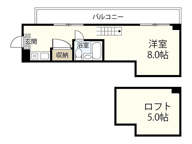 第9シティビル(ワンルーム/3階)の間取り写真