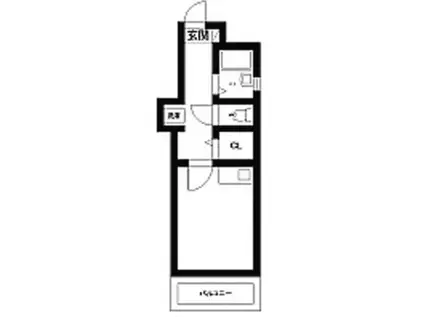 ライオンズマンション諏訪神社前(ワンルーム/5階)の間取り写真