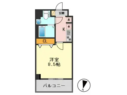 アルファコート青砥3(1K/1階)の間取り写真