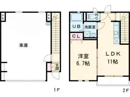 AMAPOLA I(1LDK/1階)の間取り写真
