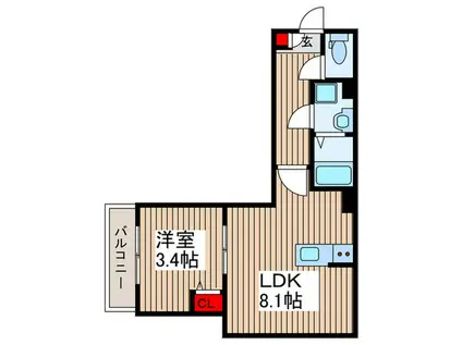 草加市弁天1丁目計画(1LDK/3階)の間取り写真