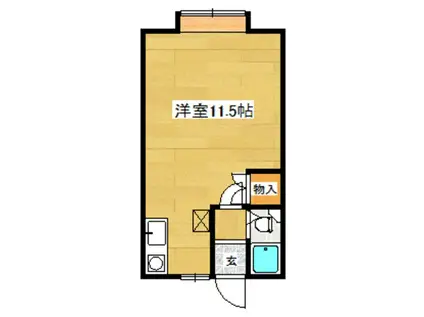 HANAハウス(ワンルーム/2階)の間取り写真