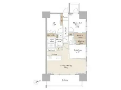 レオパレス昭和(1K/3階)の間取り写真