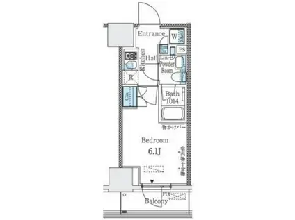 パークキューブ大井町レジデンス(1K/7階)の間取り写真