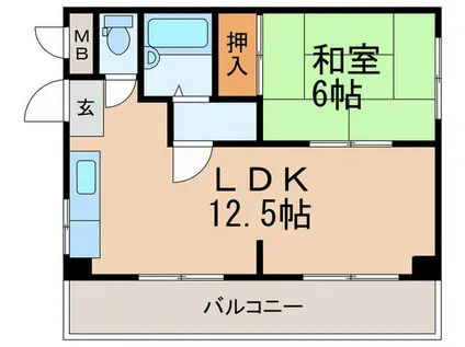 メゾンアクティ(1LDK/1階)の間取り写真