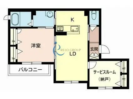 シャーメゾン ショコラ(2LDK/3階)の間取り写真