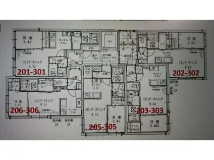 PARTENZA(1LDK/2階)の間取り写真