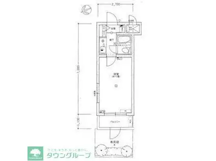 ライオンズマンション江古田第3(1K/1階)の間取り写真