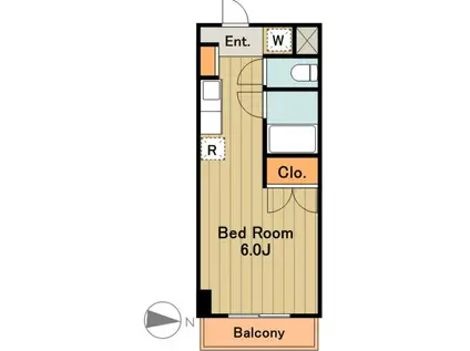 パドーレカミノ(1K/1階)の間取り写真