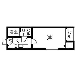 BOO.HOO.WOO.さくら(1K/2階)の間取り写真